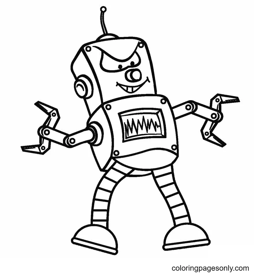 Robot Coloring Pages 39