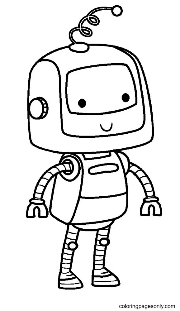 Robot Coloring Pages 8
