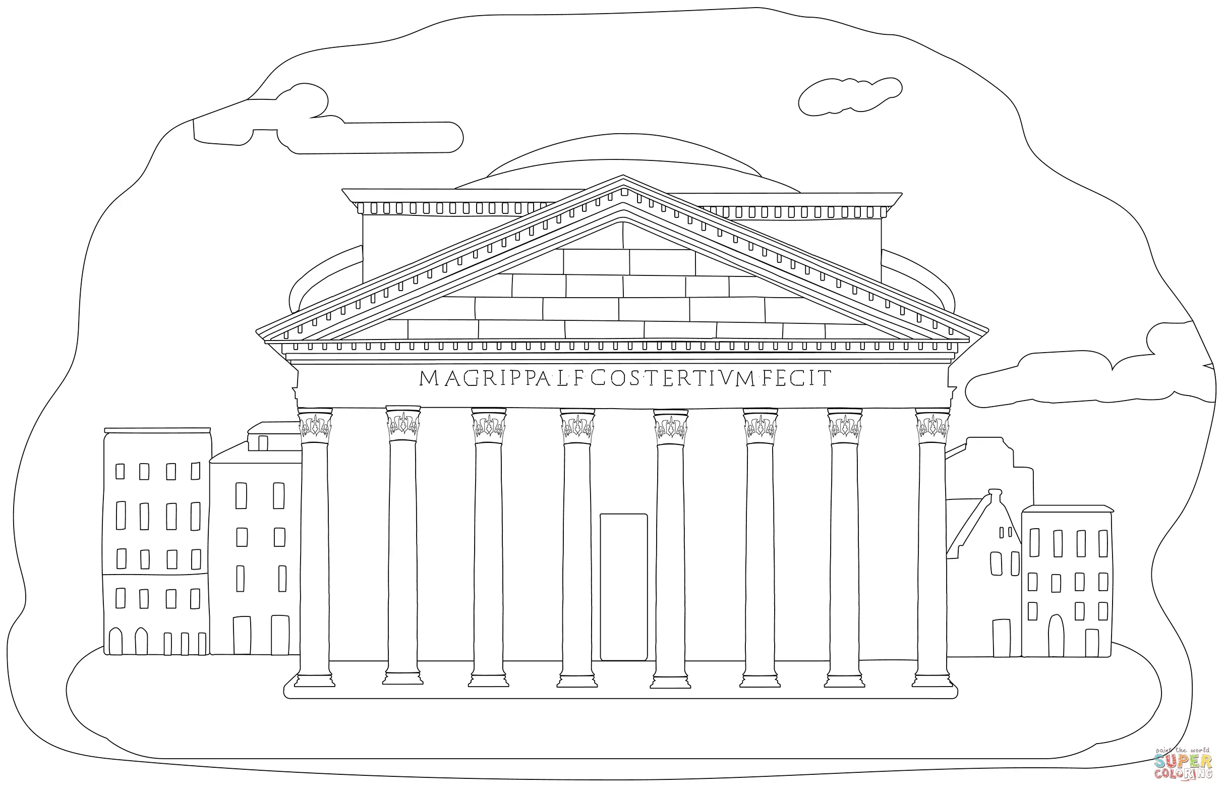 Rome coloring pages 14