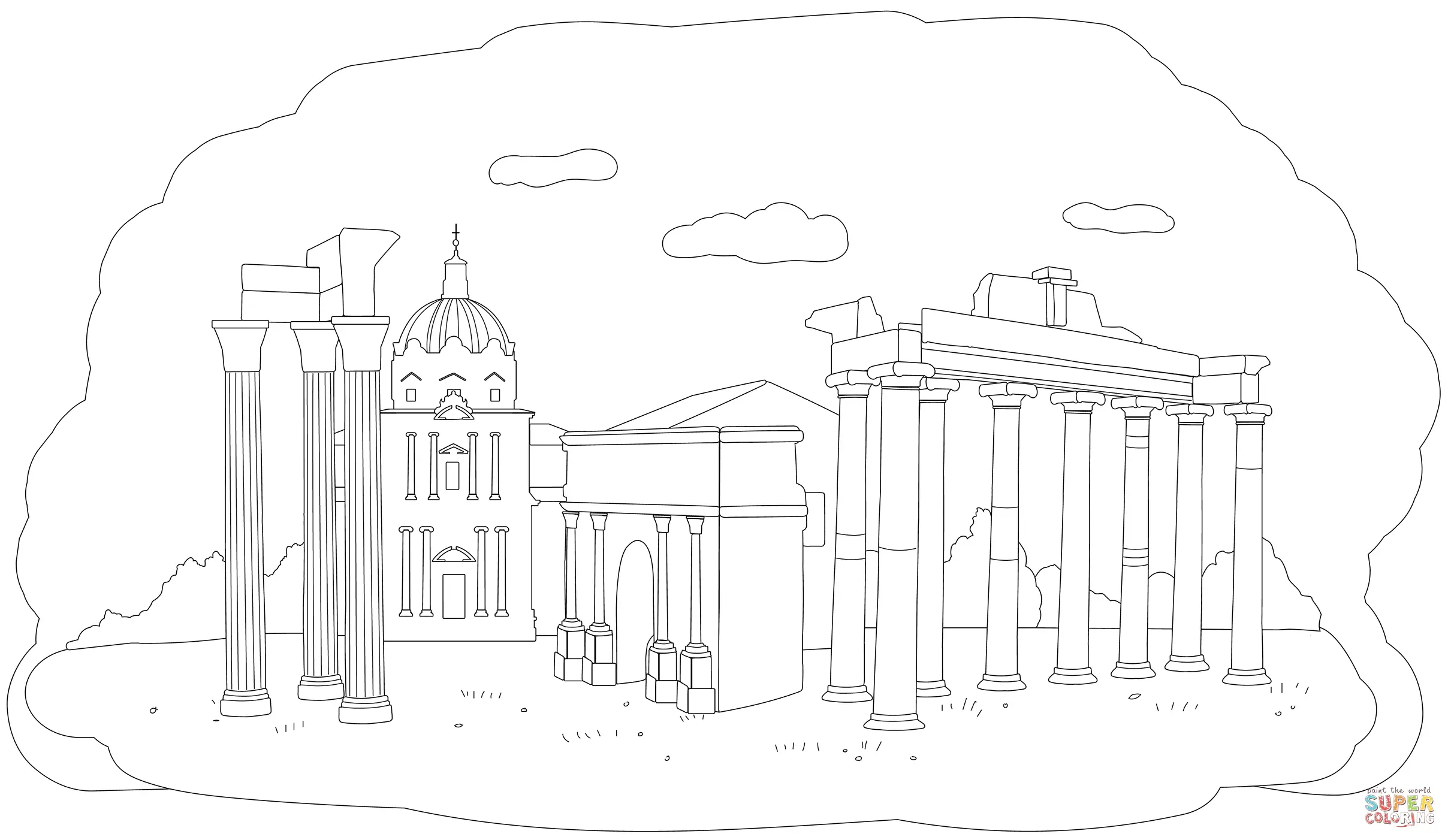 Rome coloring pages 15