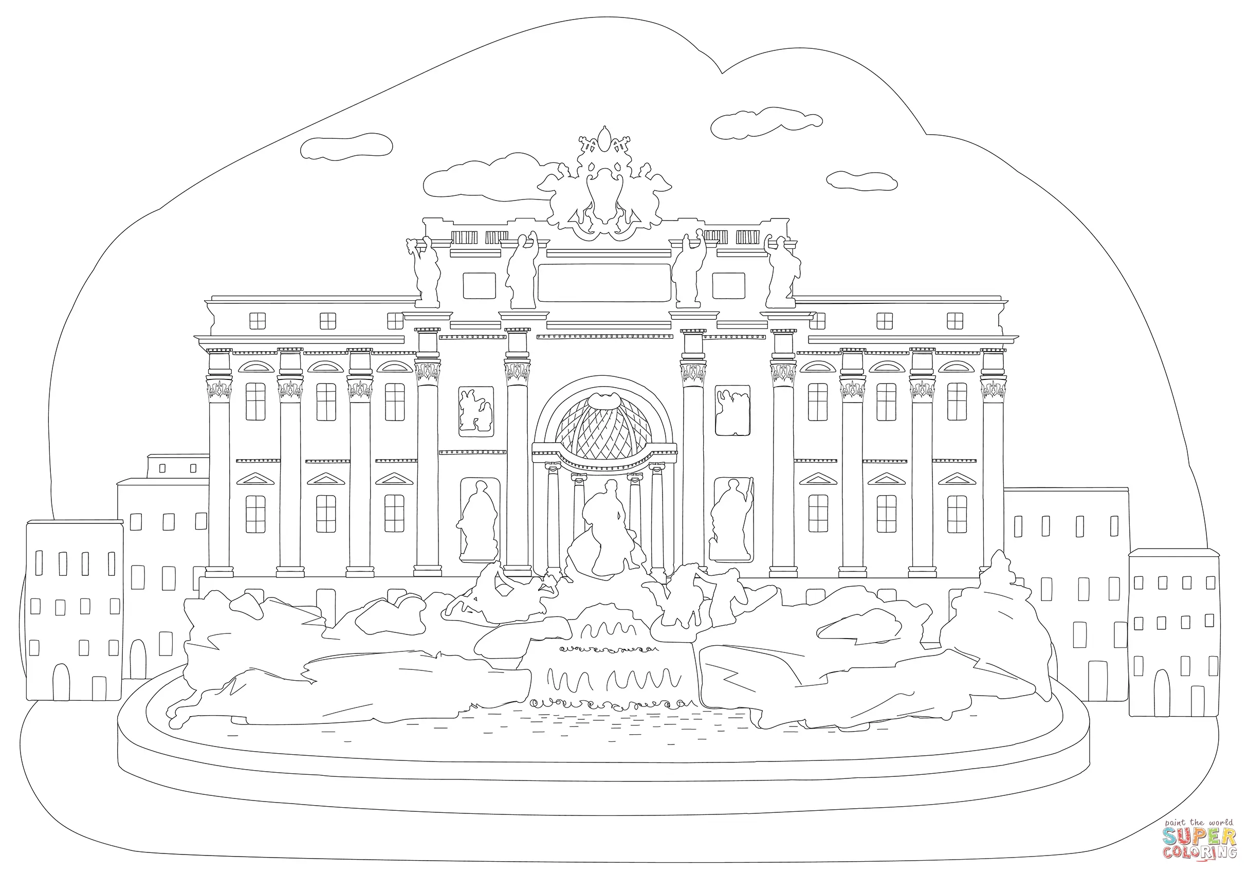 Rome coloring pages 17