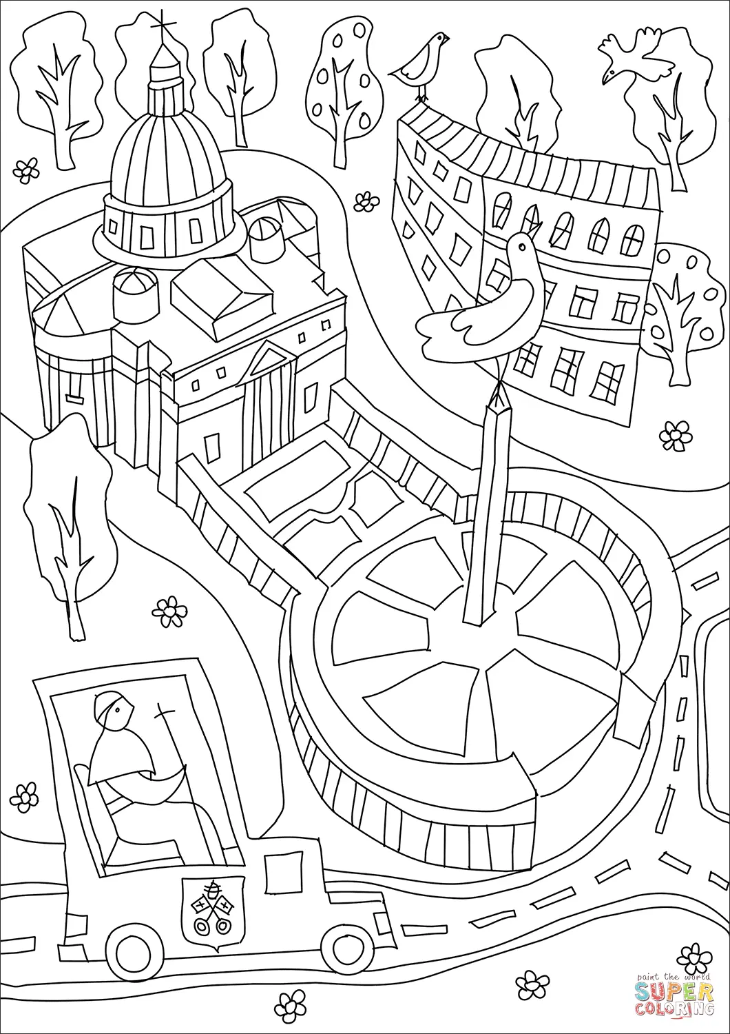 Rome coloring pages 18