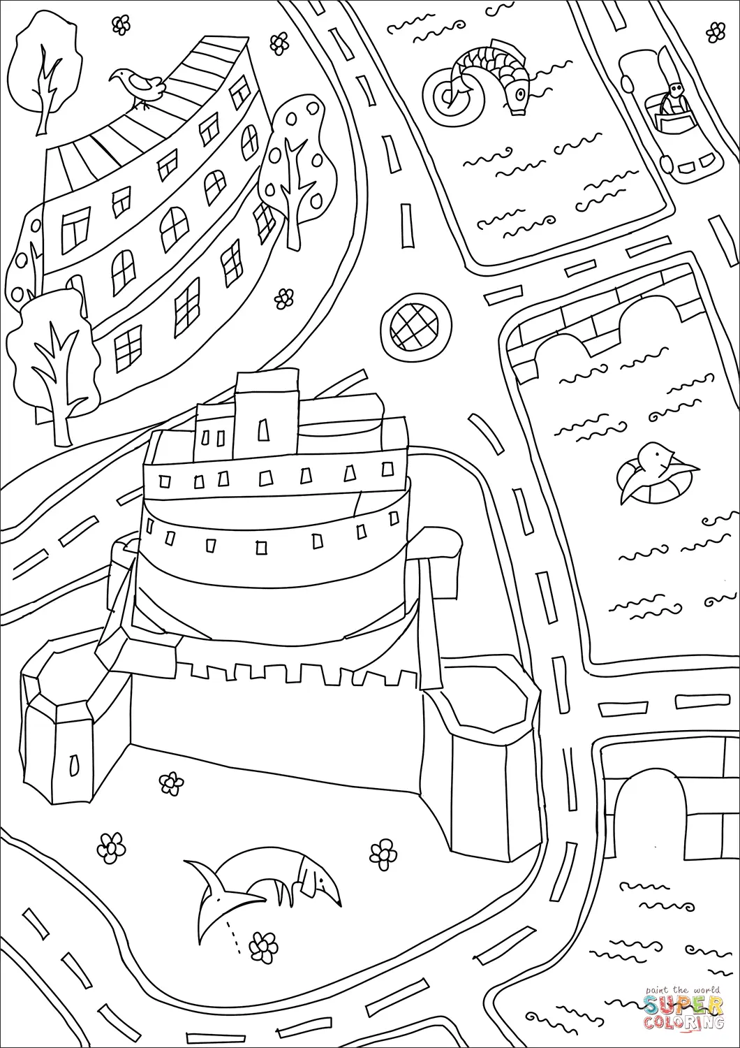 Rome coloring pages 19