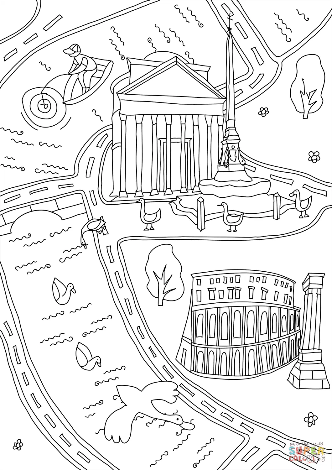 Rome coloring pages 24