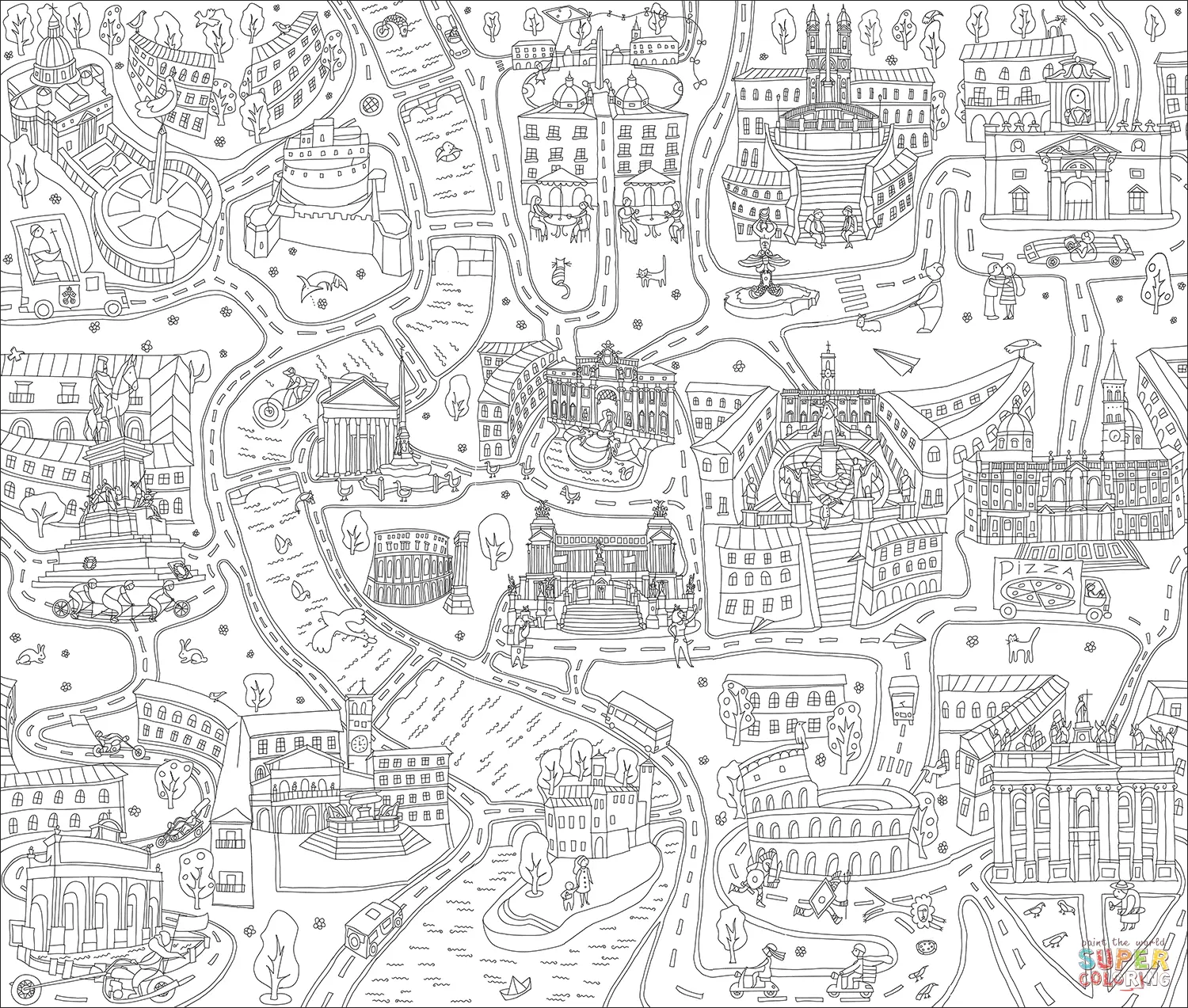 Rome coloring pages 33