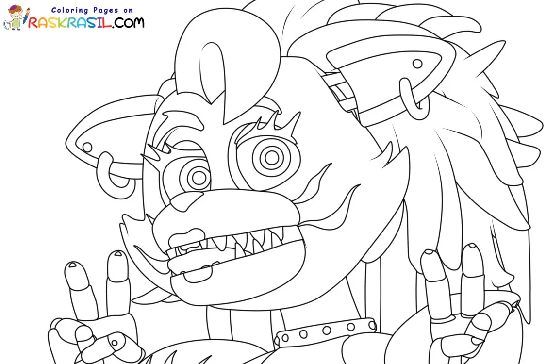 Roxanne Wolf Coloring Pages 23
