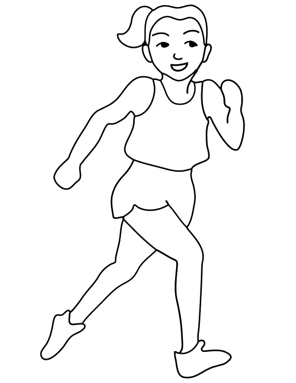 Corriendo Para Colorear 10