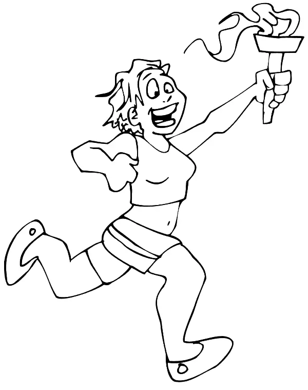 Corriendo Para Colorear 19