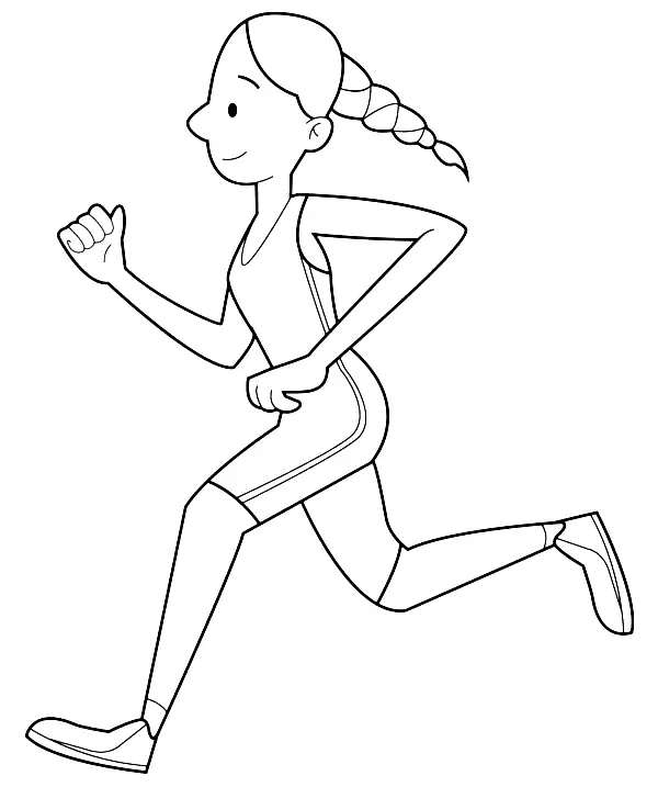 Corriendo Para Colorear 4