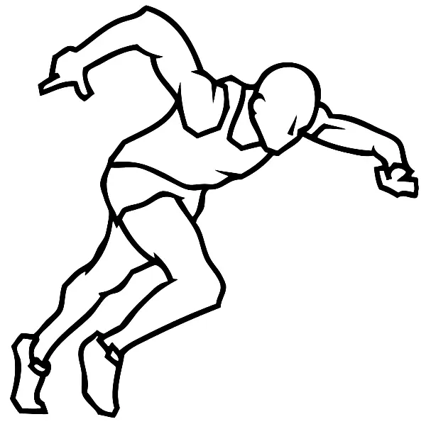 Corriendo Para Colorear 7