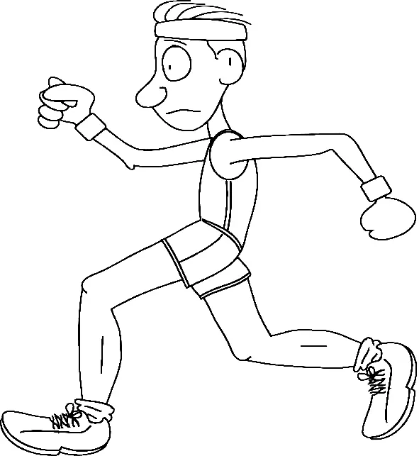 Corriendo Para Colorear 9