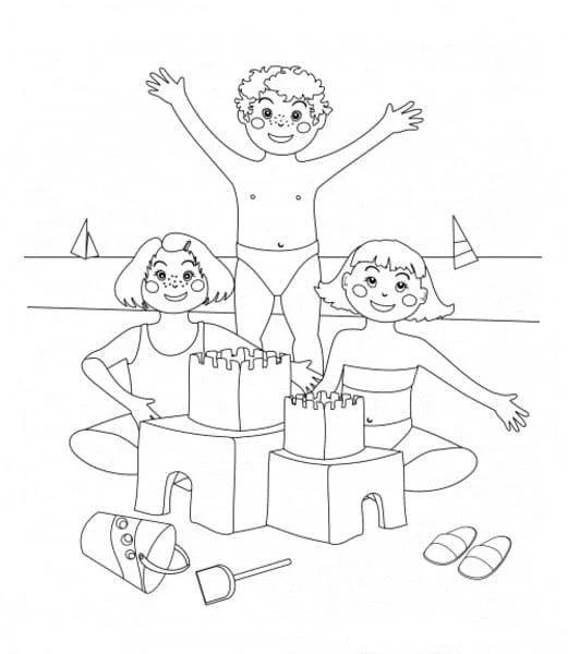 Sand Castle Coloring Pages 10