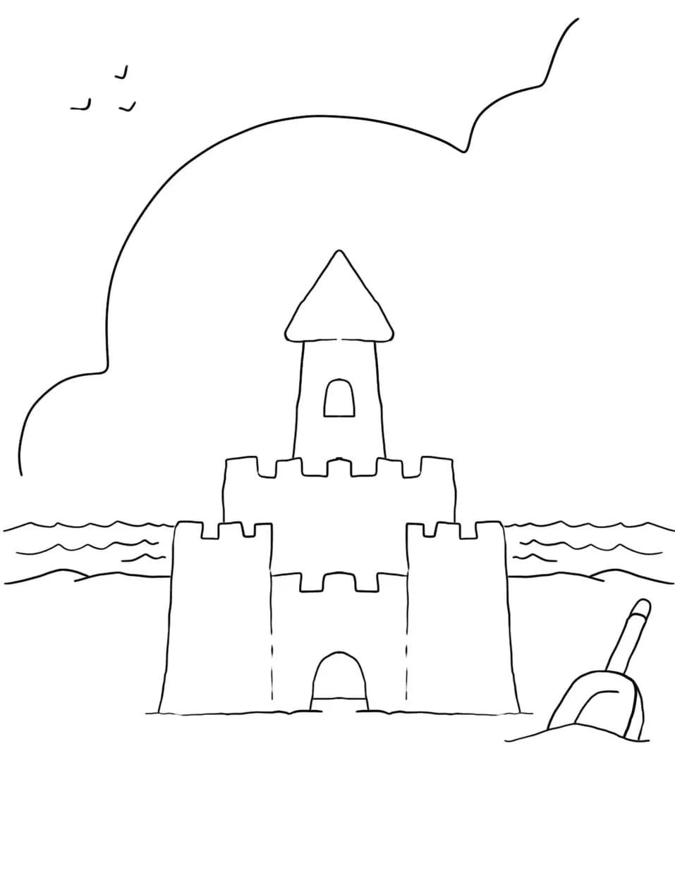 Sand Castle Coloring Pages 26