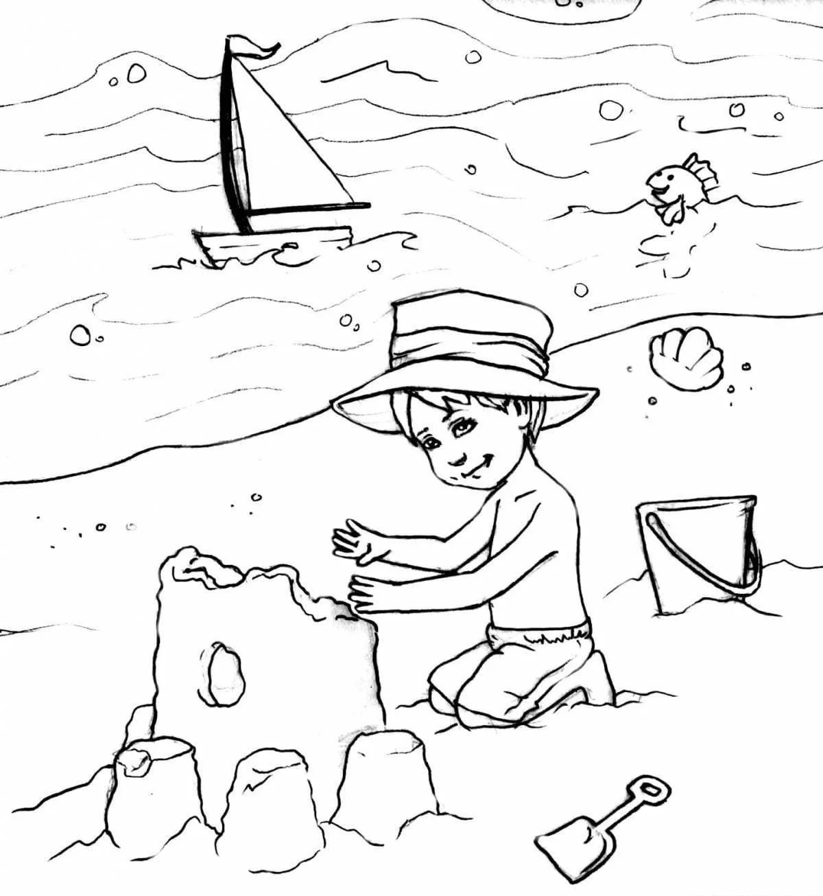 Sand Castle Coloring Pages 27