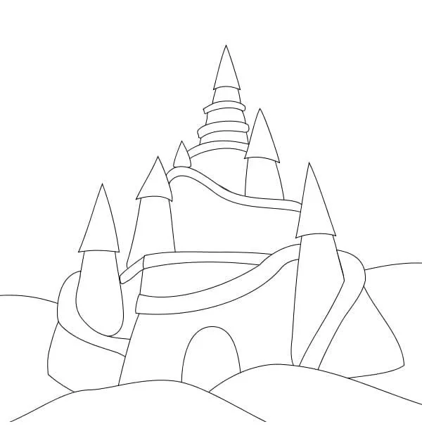 Sand Castle Coloring Pages 7