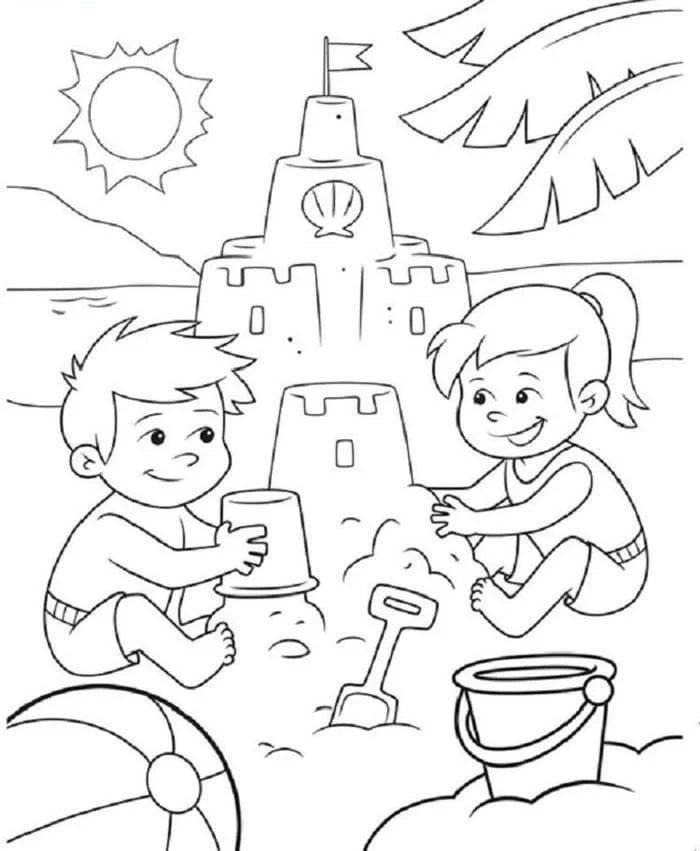 Sand Castle Coloring Pages 86