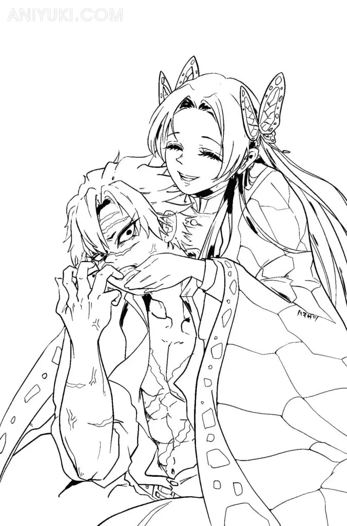 Desenhos de Sanemi Shinazugawa Para Colorir 6