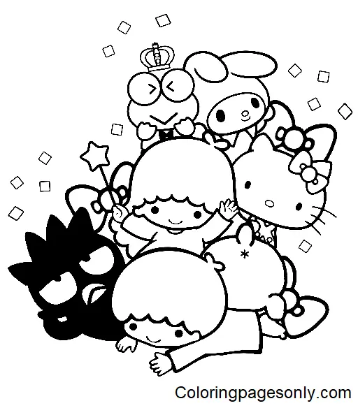 Sanrio Charaktere Ausmalbilder 28