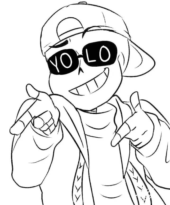 Desenhos de Sans Para Colorir 66