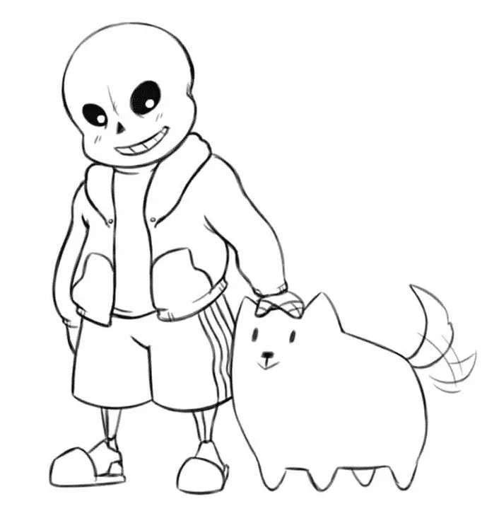 Desenhos de Sans Para Colorir 72
