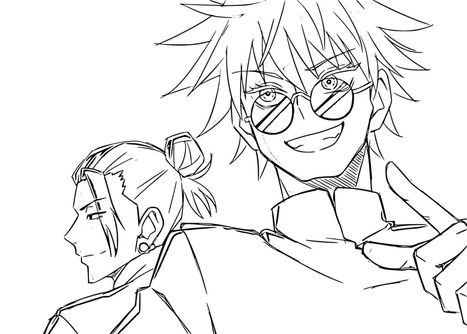 Satoru Gojo Coloring Pages