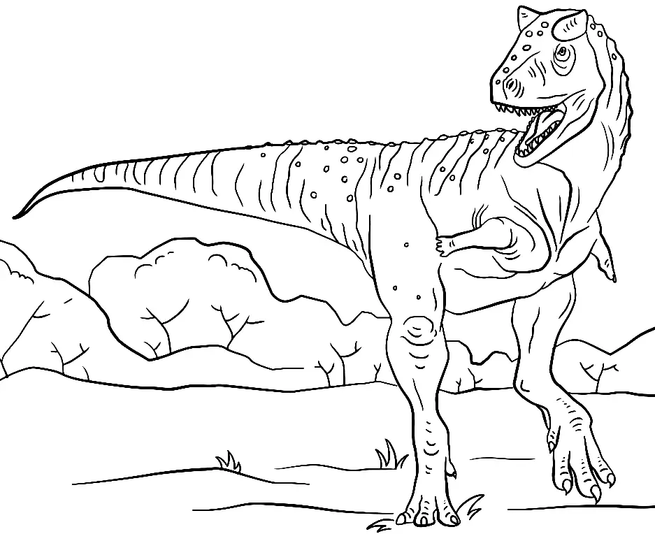 Desenhos de Dinossauros Saurisquios Para Colorir 1