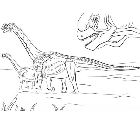 Desenhos de Dinossauros Saurisquios Para Colorir 18