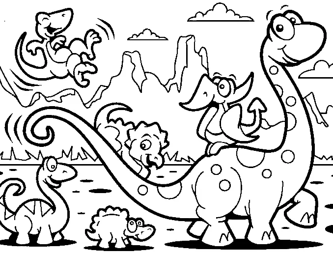 Desenhos de Dinossauros Saurisquios Para Colorir 34