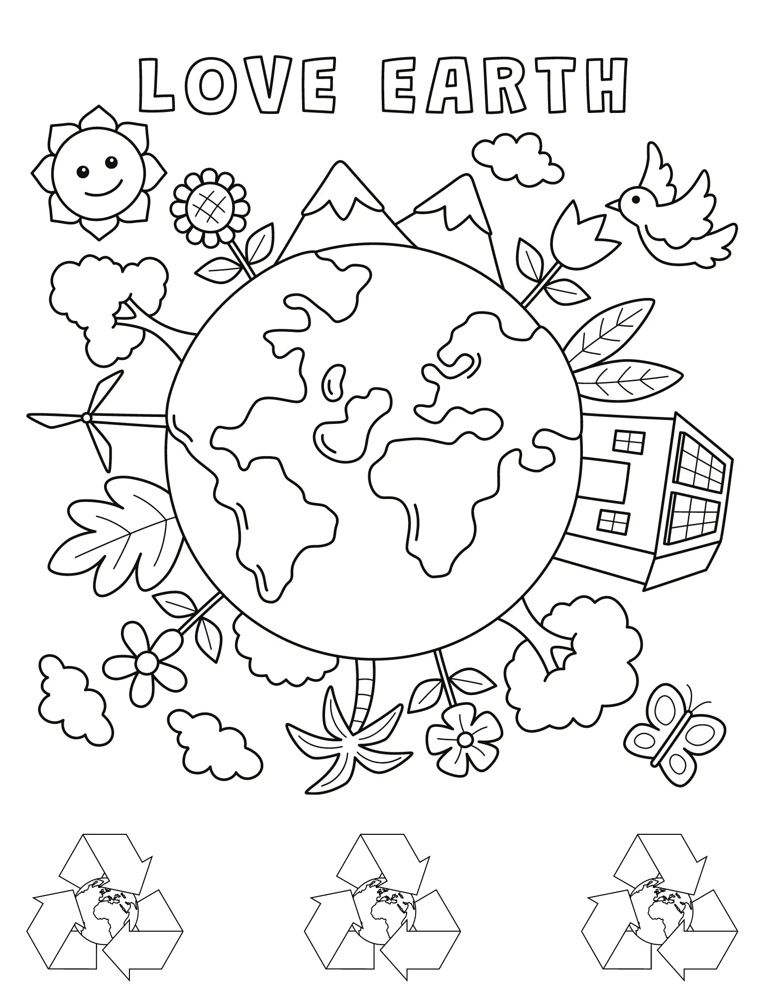 Desenhos de Salve As Paginas Da Terra Para Colorir 58