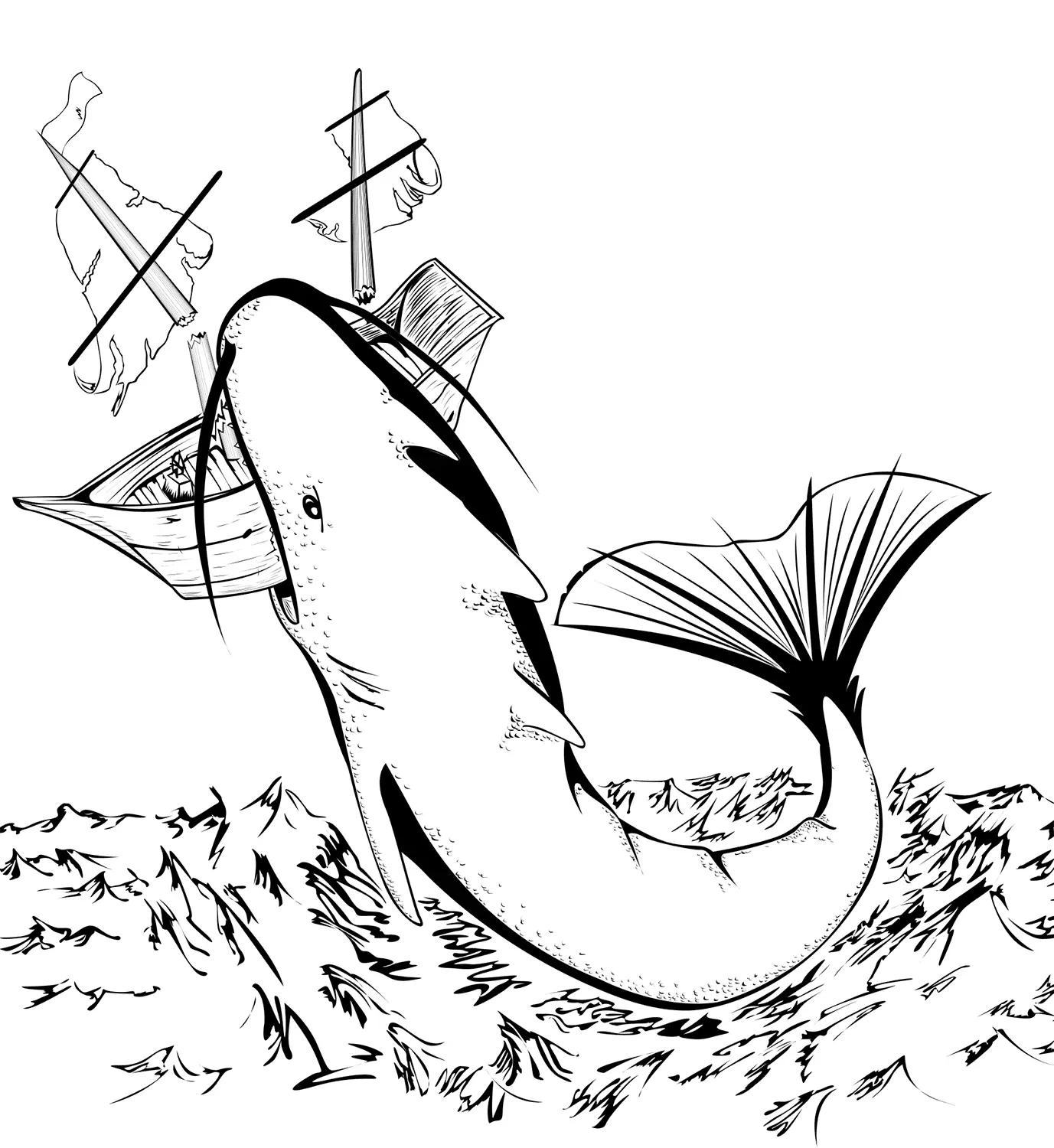 Sea Monster Coloring Pages 30
