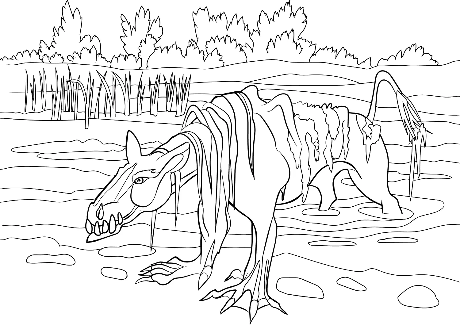 Sea Monster Coloring Pages 8