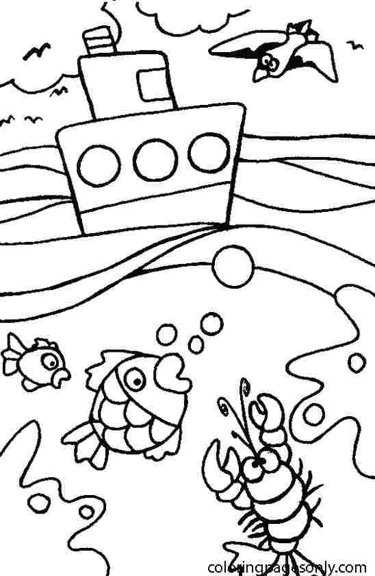 Seas and oceans Coloring Pages 51