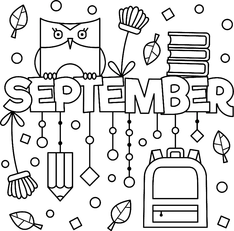 September Coloring Pages 10