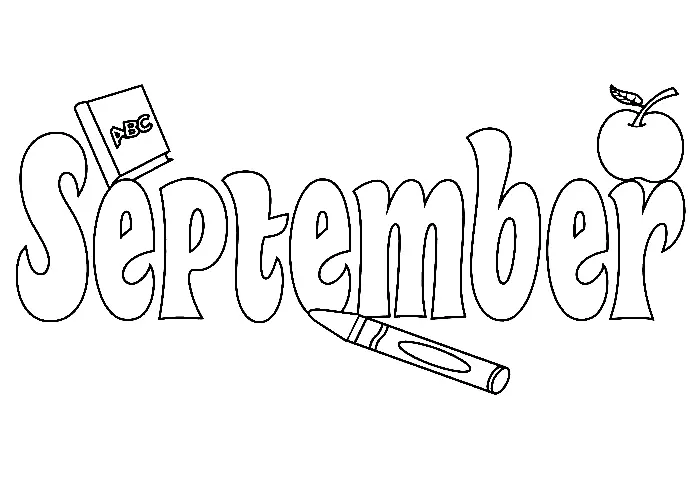 September Coloring Pages 14