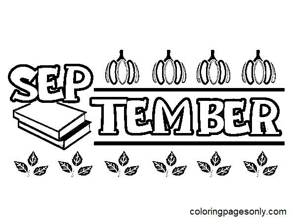 September Coloring Pages 16