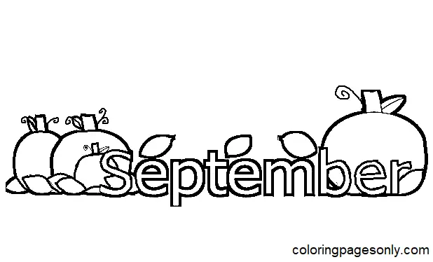 September Coloring Pages 17