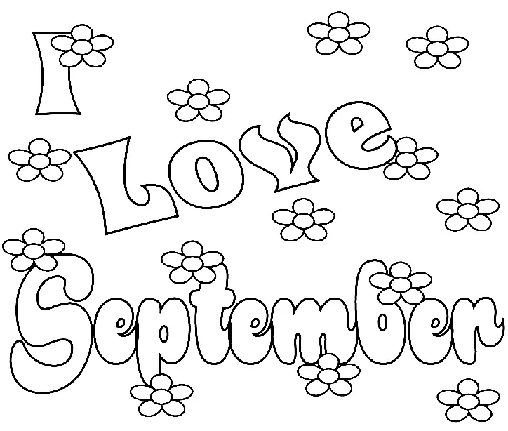 September Coloring Pages 18