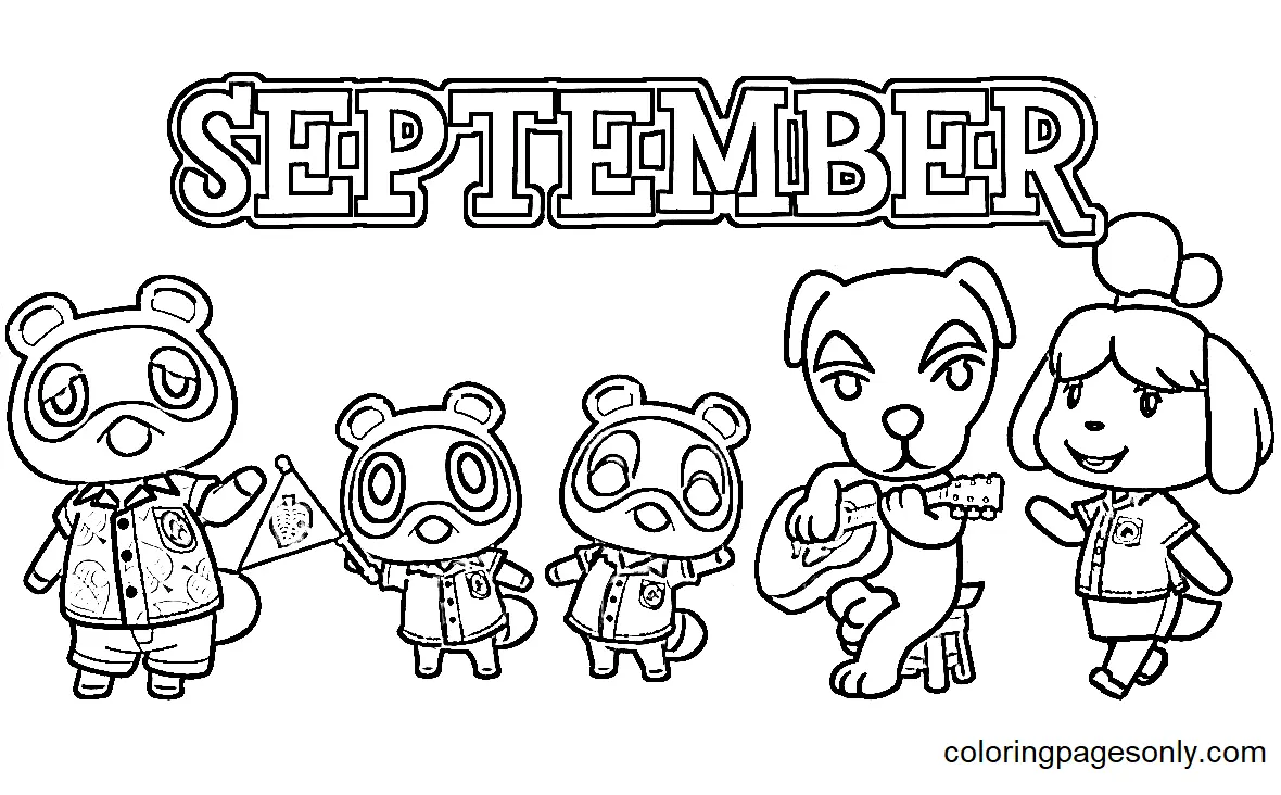 September Coloring Pages 21