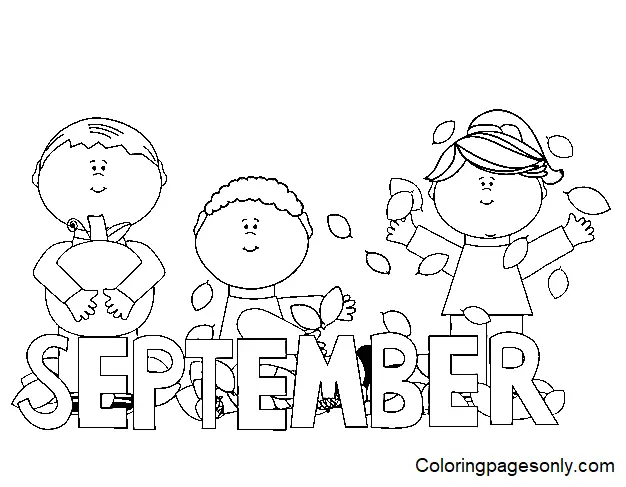 September Coloring Pages 24