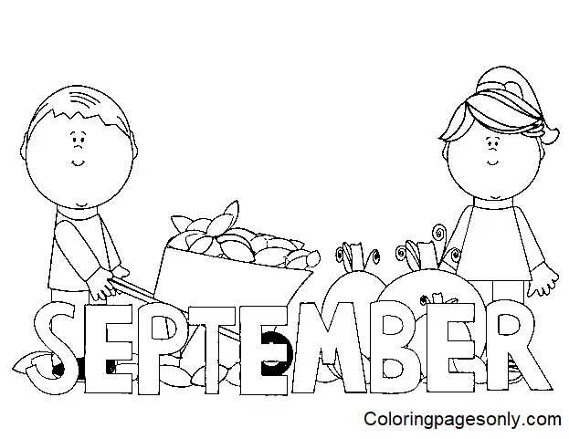 September Coloring Pages 27