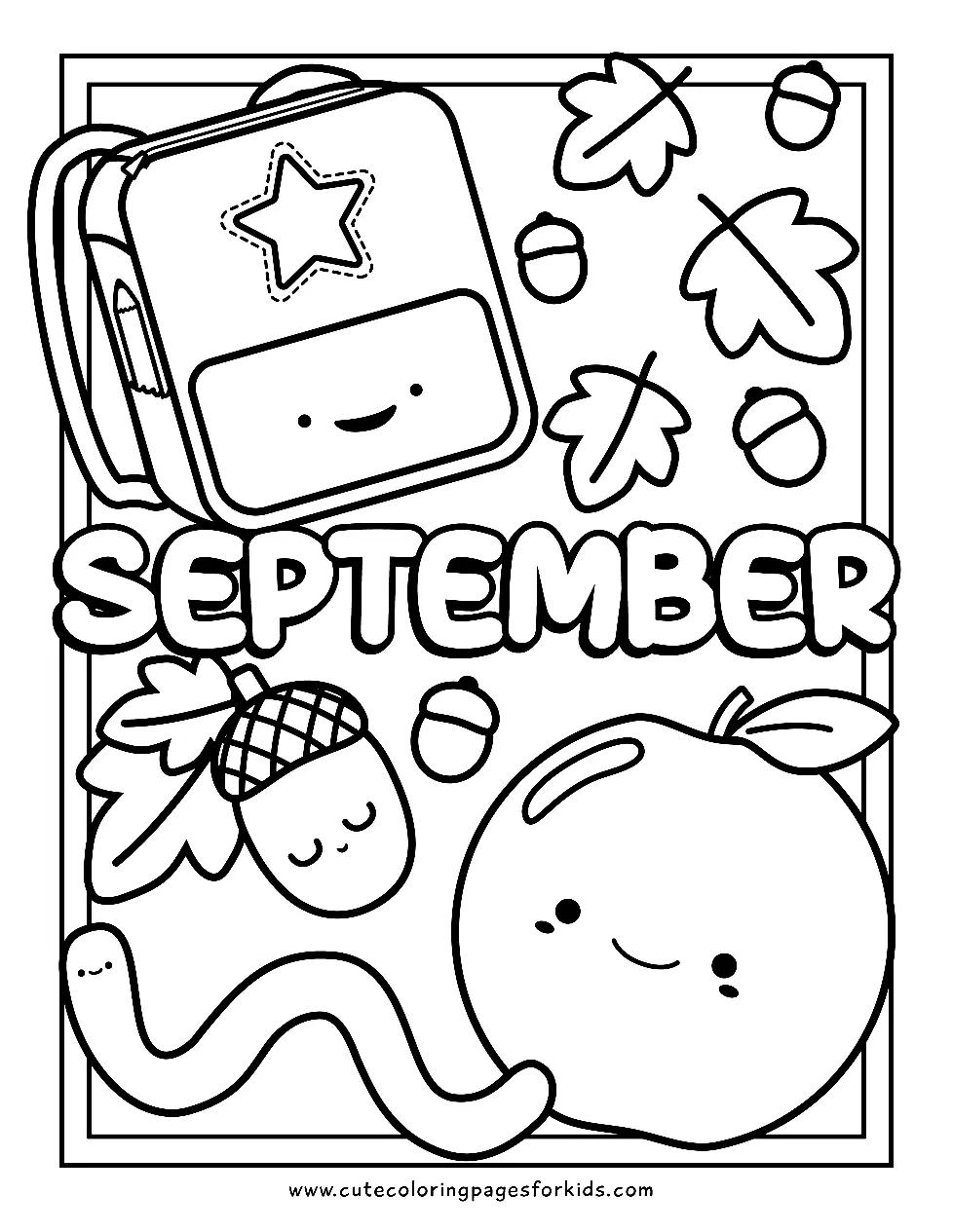September Coloring Pages 3