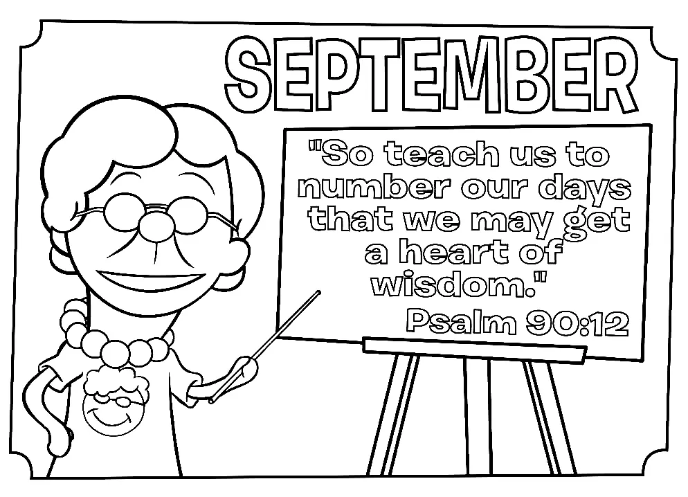 September Coloring Pages 30