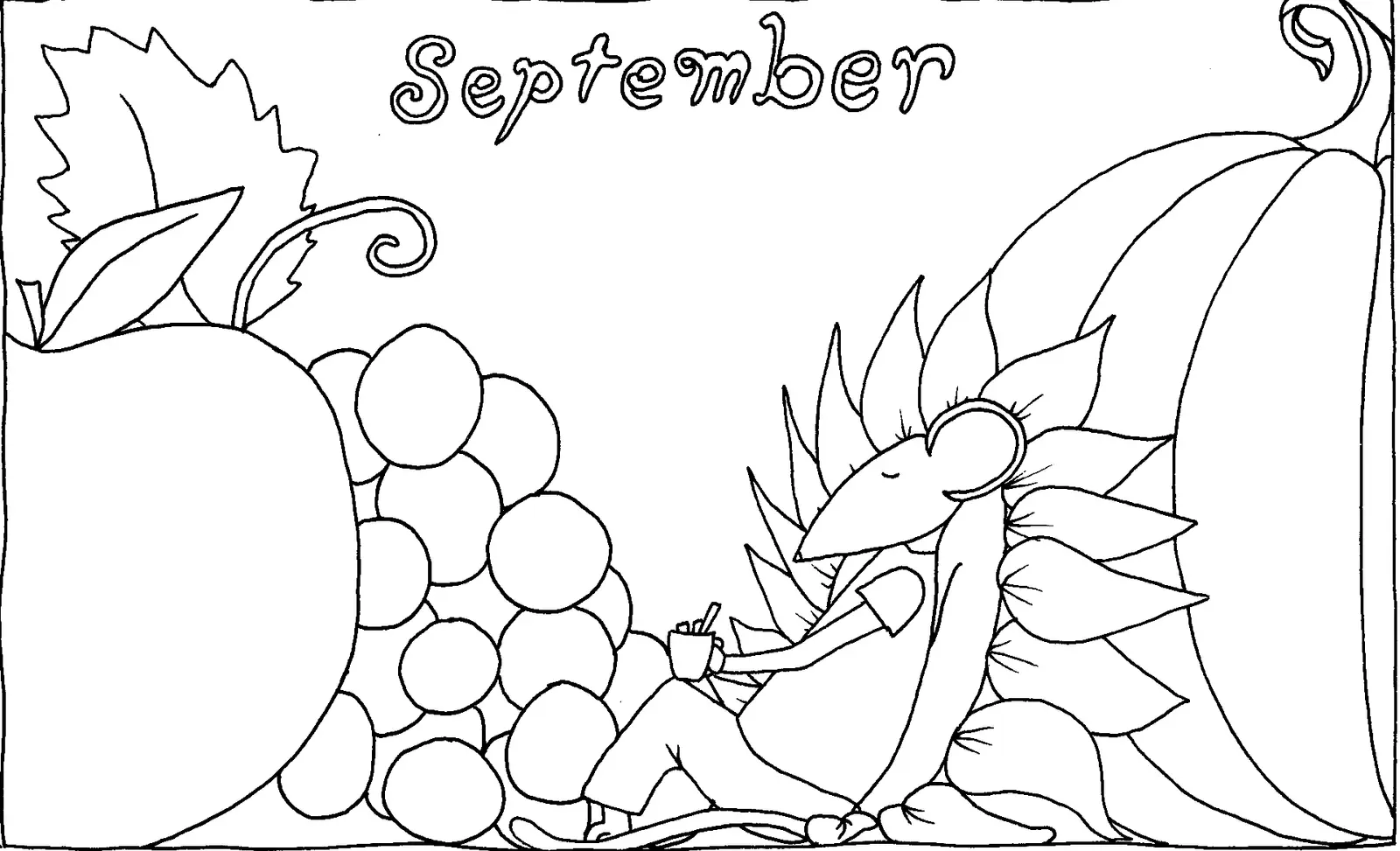 September Coloring Pages 31