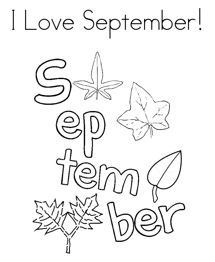 September Coloring Pages 38