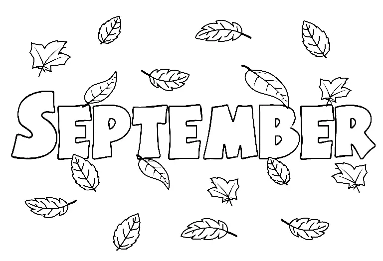 September Coloring Pages 8