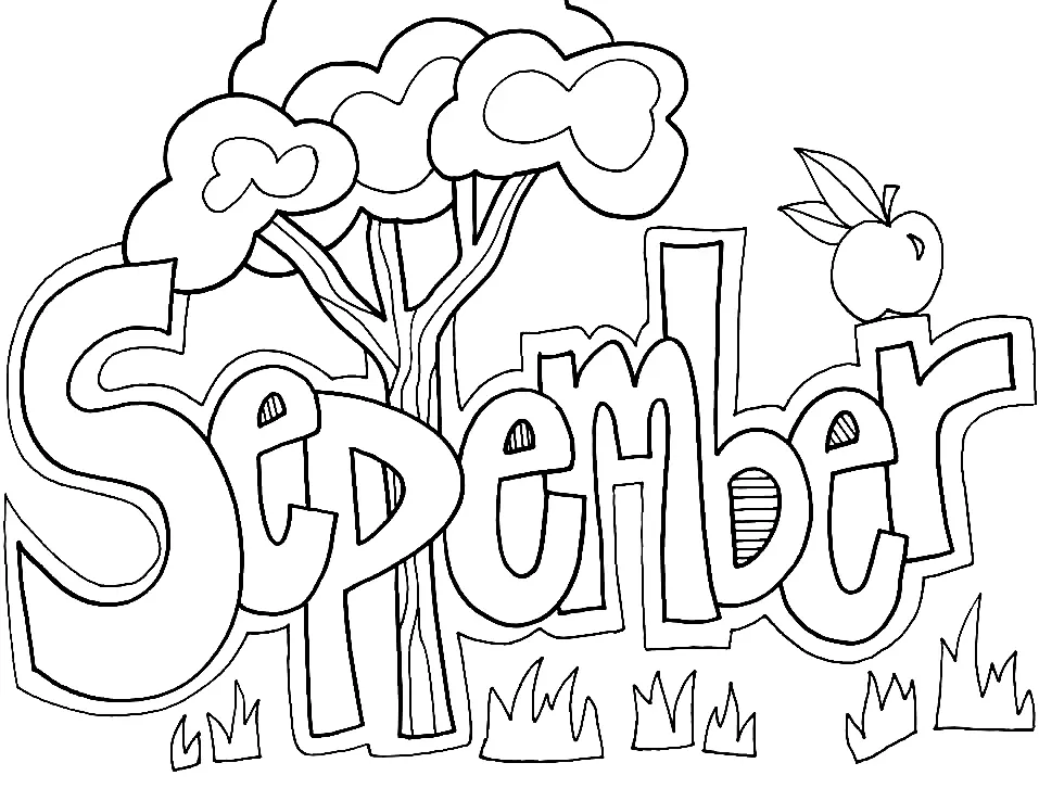September Coloring Pages 9
