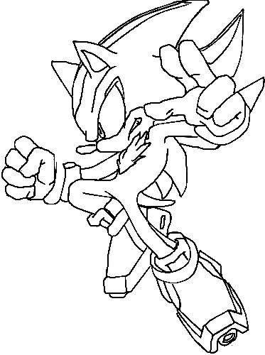 Desenhos de Shadow the Hedgehog Para Colorir 17