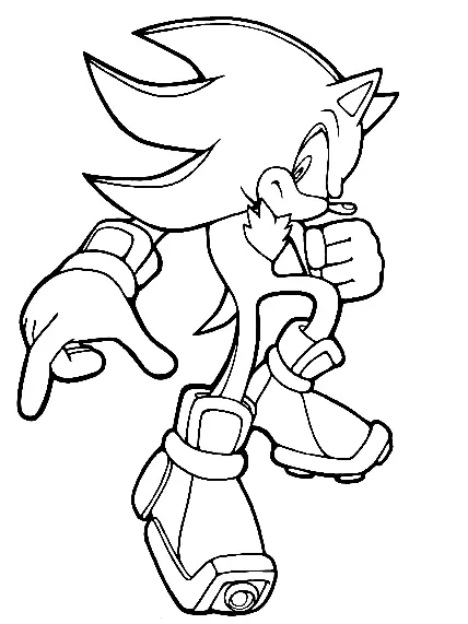 Desenhos de Shadow the Hedgehog Para Colorir 21