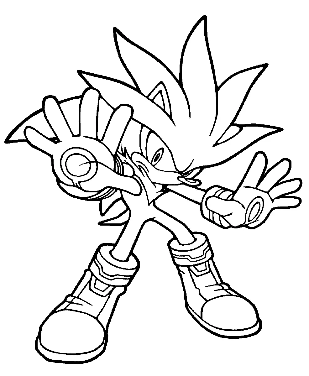 Desenhos de Shadow the Hedgehog Para Colorir 28