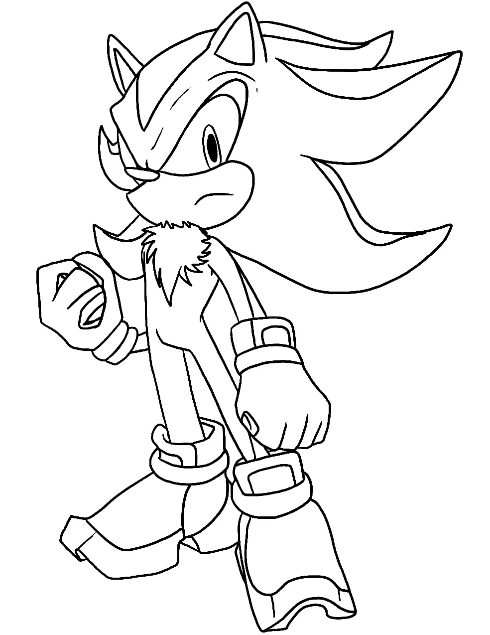 Desenhos de Shadow the Hedgehog Para Colorir 3